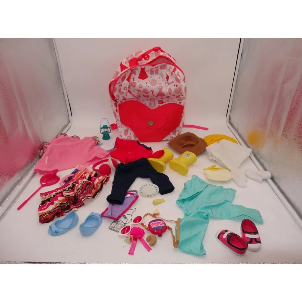 Our Generation‎ Doll Clothing for 18 inch Doll 18 plus Pieces Backpack Rainboot